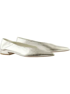 Leder-Ballerinas in Silber>Högl New