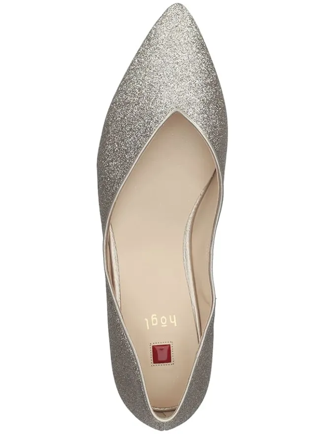 Högl Ballerinas^Leder-Ballerinas in Silber
