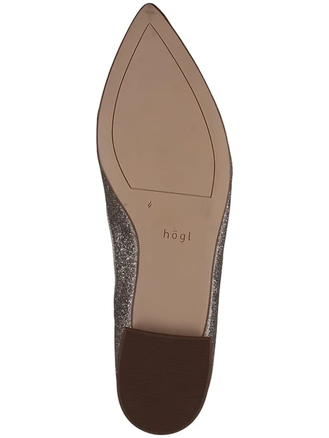 Högl Ballerinas^Leder-Ballerinas in Silber