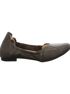 Think! Ballerinas^Leder-Ballerinas in Taupe