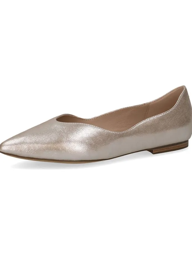 Leder-Ballerinas in Taupe>Caprice Hot