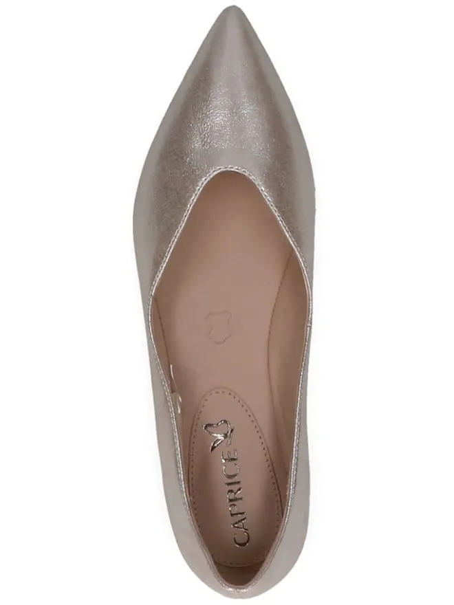 Leder-Ballerinas in Taupe>Caprice Hot