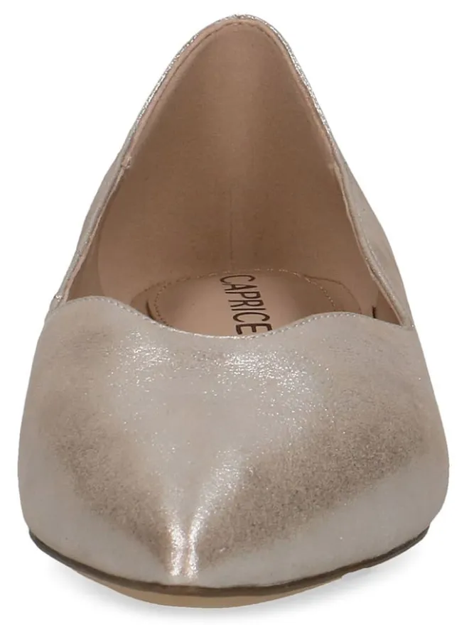 Leder-Ballerinas in Taupe>Caprice Hot