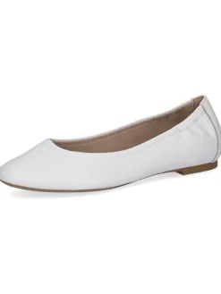 Leder-Ballerinas in Weiß>Caprice Hot