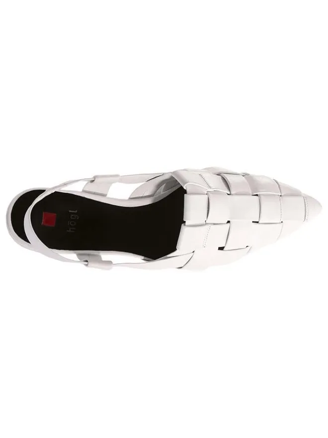 Leder-Ballerinas "Milla" in Weiß>Högl Outlet