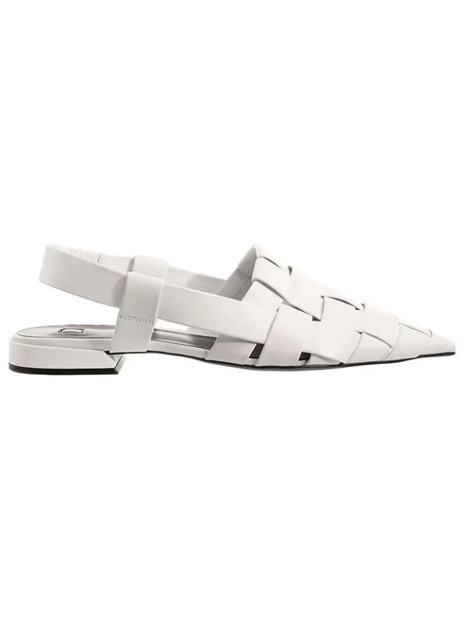 Leder-Ballerinas "Milla" in Weiß>Högl Outlet