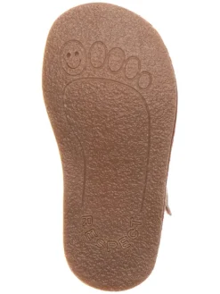Leder-Barfuß-Ballerinas in Gold><noscript><img width=