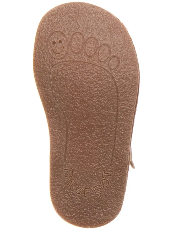 Leder-Barfuß-Ballerinas in Gold>lamino Hot