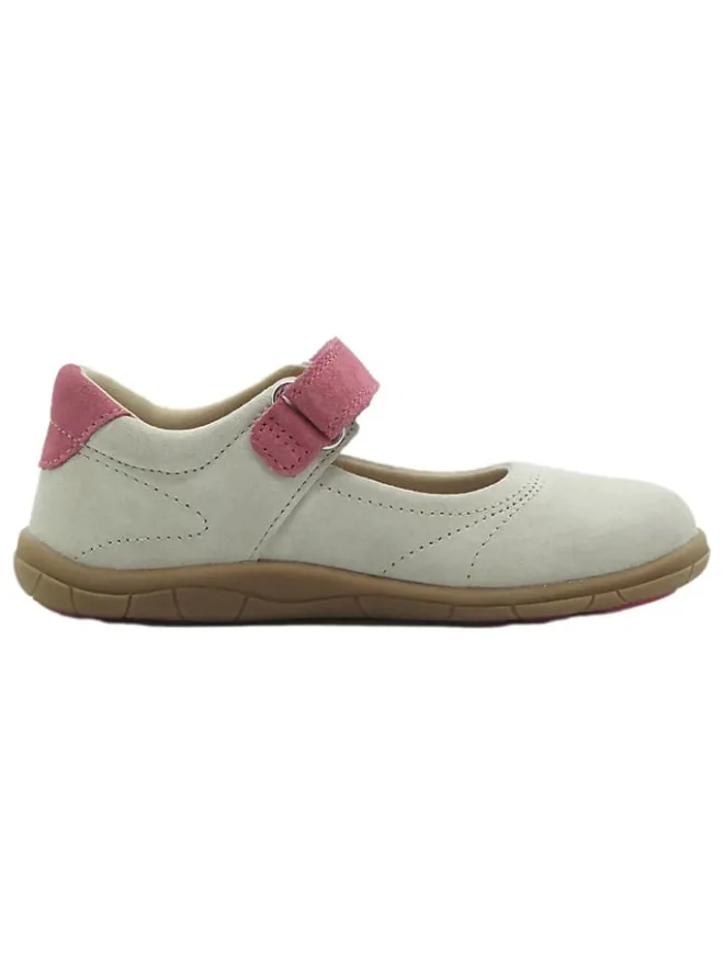 Leder-Barfuß-Ballerinas in Weiß>lamino Hot