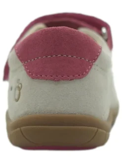 Leder-Barfuß-Ballerinas in Weiß><noscript><img width=