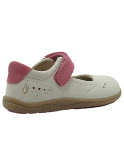 Leder-Barfuß-Ballerinas in Weiß><noscript><img width=