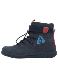 Leder-Barfuß-Boots in Dunkelblau>lamino Best