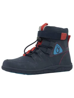 Leder-Barfuß-Boots in Dunkelblau>lamino Best