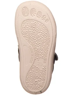 Leder-Barfuß-Halbsandalen in Dunkelblau><noscript><img width=