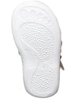 Leder-Barfußhalbsandalen in Gelb><noscript><img width=