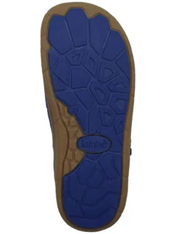 Leder-Barfuß-Halbsandalen in Blau><noscript><img width=