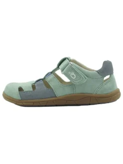 lamino Sandalen·Halbsandalen^Leder-Barfuß-Halbsandalen in Türkis