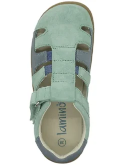 lamino Sandalen·Halbsandalen^Leder-Barfuß-Halbsandalen in Türkis