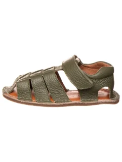 lamino Sandalen^Leder-Barfußsandalen in Khaki