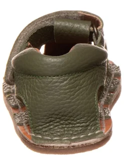 lamino Sandalen^Leder-Barfußsandalen in Khaki