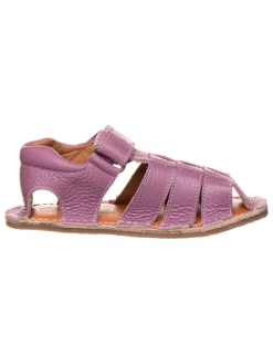 Leder-Barfußsandalen in Lila>lamino
