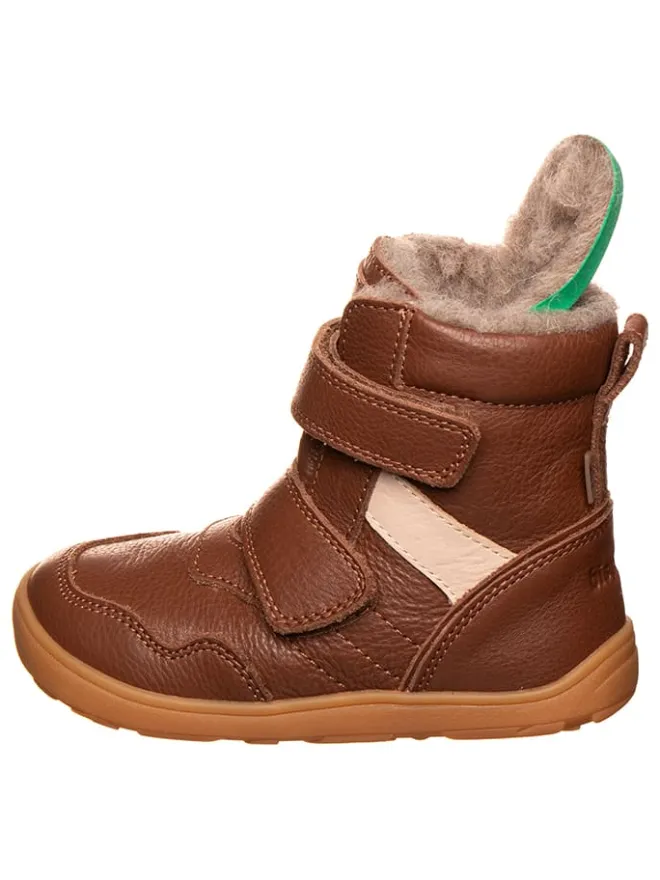 bisgaard Stiefel & Boots|Stiefel & Boots·Boots^Leder-Barfußschuhe in Hellbraun