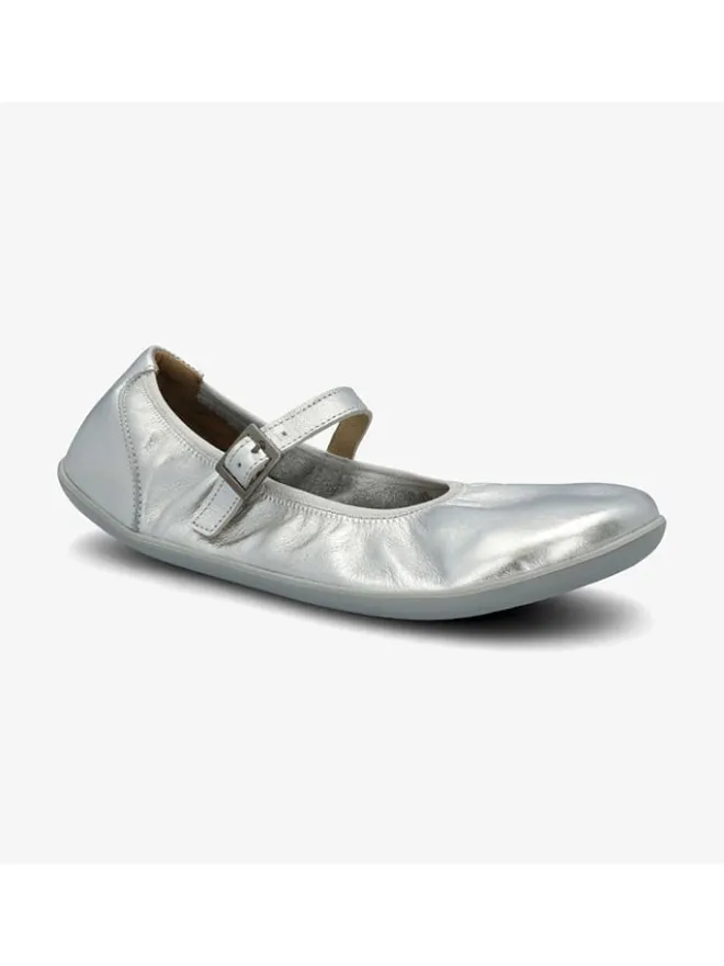 Leder-Barfußschuhe "Amber 2.0" in Silber>Groundies Discount