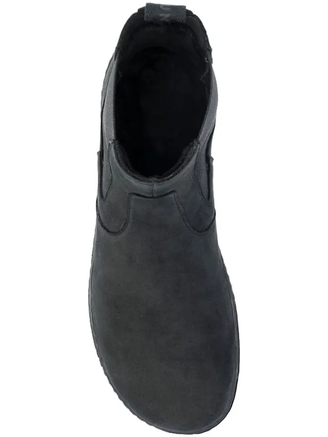Leder-Barfußschuhe "Camden" in Anthrazit>Groundies Clearance