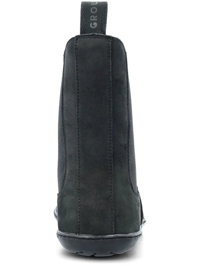 Leder-Barfußschuhe "Camden" in Anthrazit>Groundies Clearance