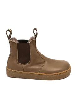 bisgaard Stiefeletten·Chelsea Boots^Leder-Barfußschuhe "Ene" in Hellbraun