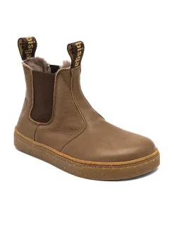 bisgaard Stiefeletten·Chelsea Boots^Leder-Barfußschuhe "Ene" in Hellbraun