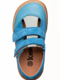 kmins Sandalen·Halbsandalen^Leder-Barfußschuhe in Blau