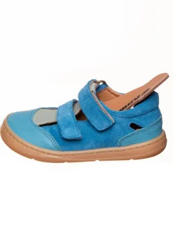 kmins Sandalen·Halbsandalen^Leder-Barfußschuhe in Blau
