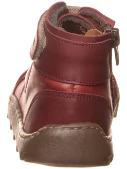 Leder-Barfußschuhe in Bordeaux><noscript><img width=