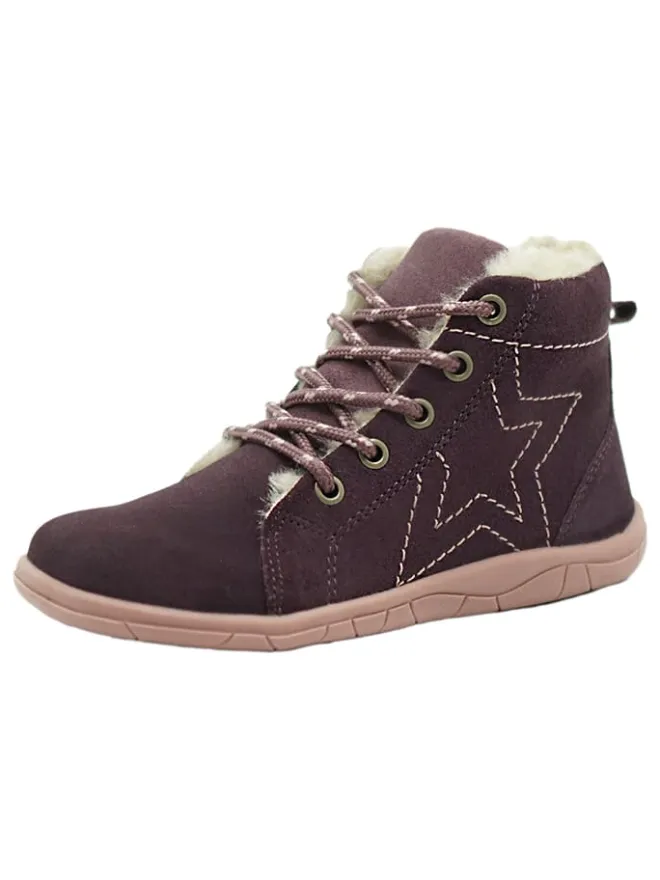 Leder-Barfußschuhe in Bordeaux>lamino Outlet