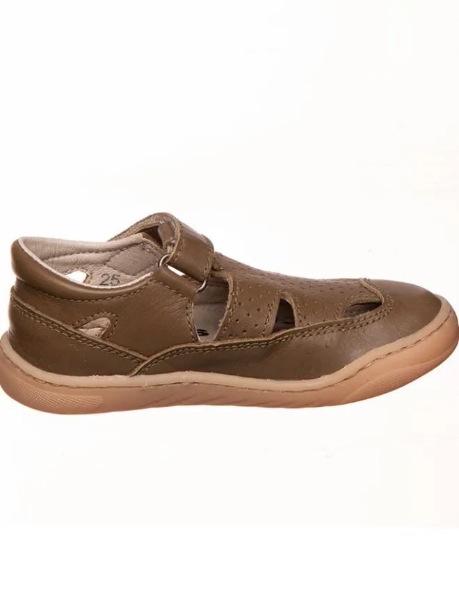 Leder-Barfußschuhe in Braun>kmins