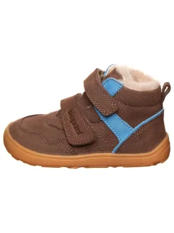 Leder-Barfußschuhe in Braun/ Hellblau>bisgaard Discount
