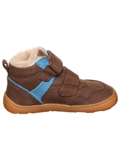 Leder-Barfußschuhe in Braun/ Hellblau>bisgaard Discount