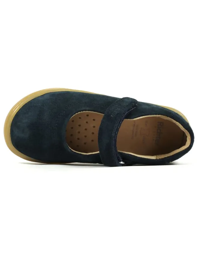 Leder-Barfußschuhe in Dunkelblau>Richter Shoes Sale