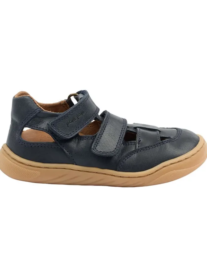 Leder-Barfußschuhe in Dunkelblau>POM POM Sale