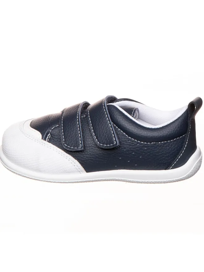 kmins Sneakers^Leder-Barfußschuhe in Dunkelblau