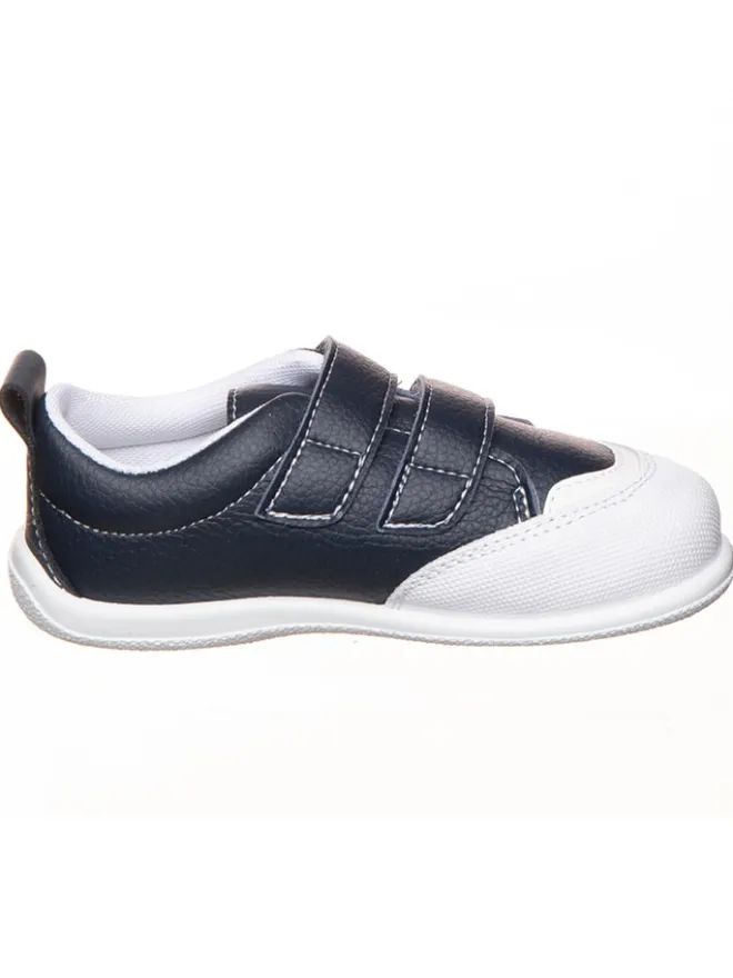 kmins Sneakers^Leder-Barfußschuhe in Dunkelblau