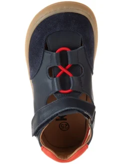 Leder-Barfußschuhe in Dunkelblau><noscript><img width=