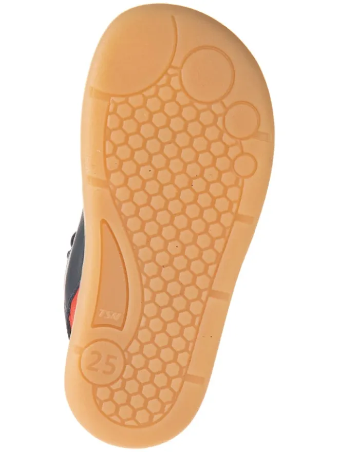 Leder-Barfußschuhe in Dunkelblau>kmins New