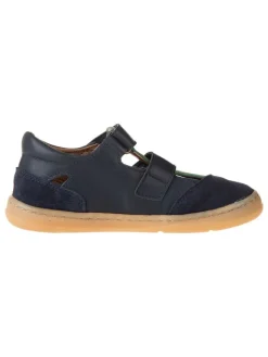 kmins Sandalen·Halbsandalen^Leder-Barfußschuhe in Dunkelblau