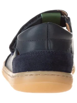 kmins Sandalen·Halbsandalen^Leder-Barfußschuhe in Dunkelblau