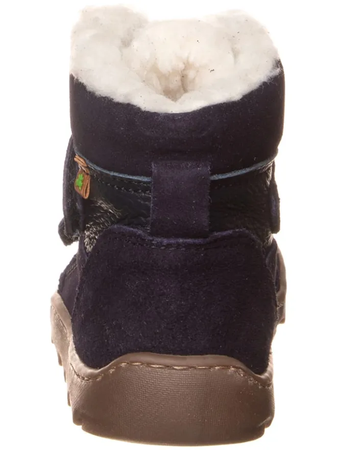 Leder-Barfußschuhe in Dunkelblau>El Naturalista New