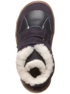 Leder-Barfußschuhe in Dunkelblau><noscript><img width=