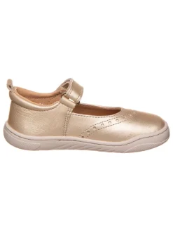 POM POM Ballerinas^Leder-Barfußschuhe in Gold