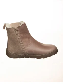 POM POM Stiefel & Boots·Boots^Leder-Barfußschuhe in Hellbraun